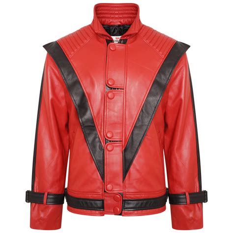 Michael Jackson Thriller Red Leather Jacket 